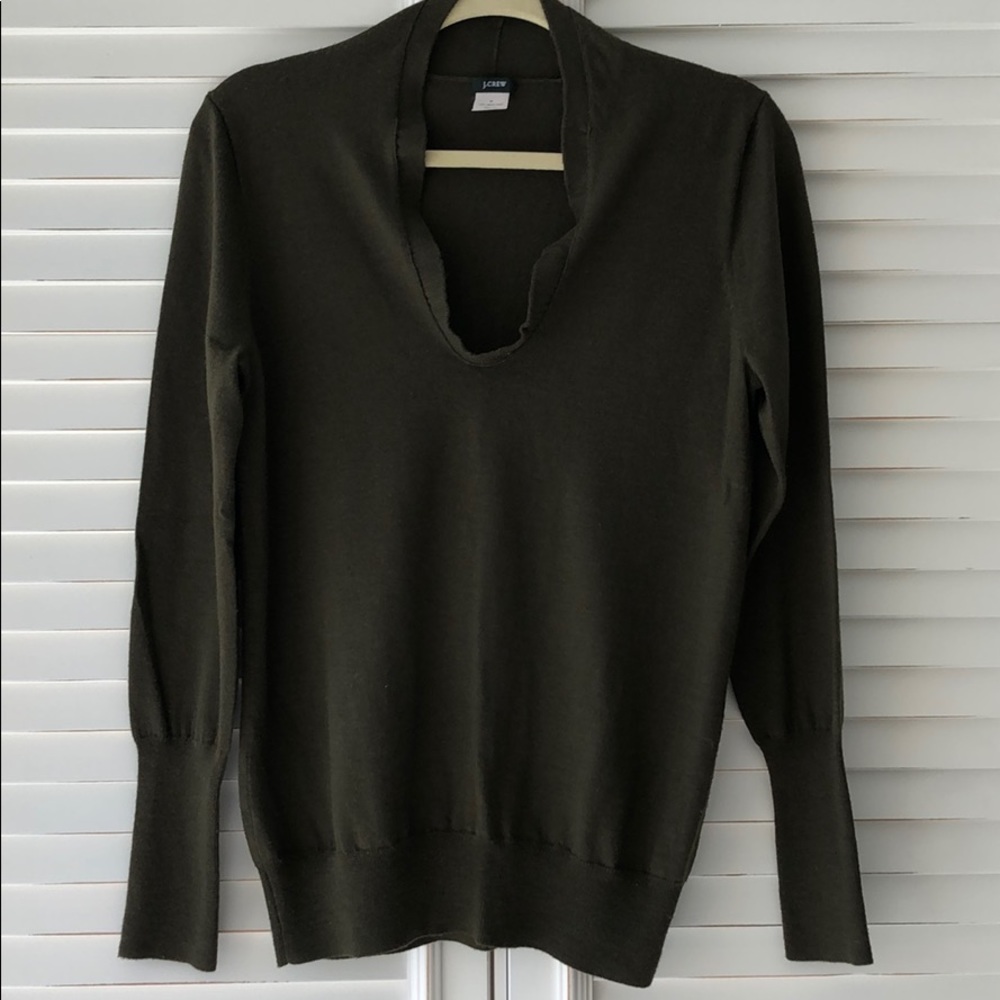 J.Crew Drapey V Neck Pull Over Sweater